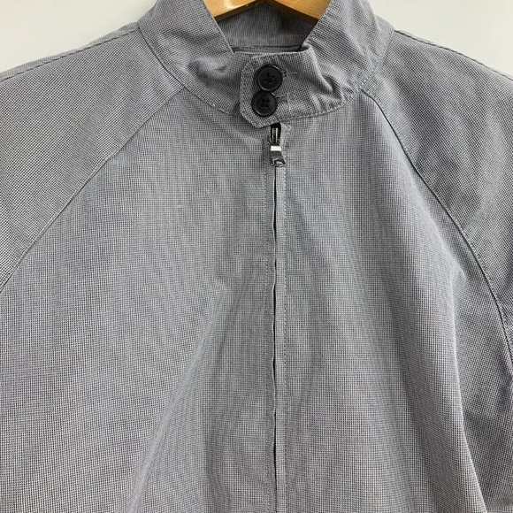 Banana Republic Men's Grey Micro Houndstooth Lightweight‎ Club Jacket Size S - Picture 4 of 11